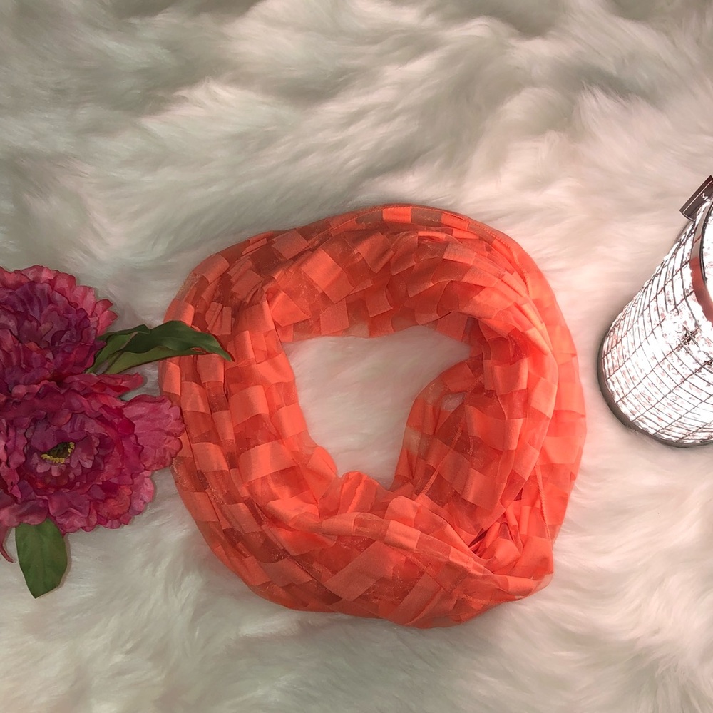 Neon Pink Infinity Scarf